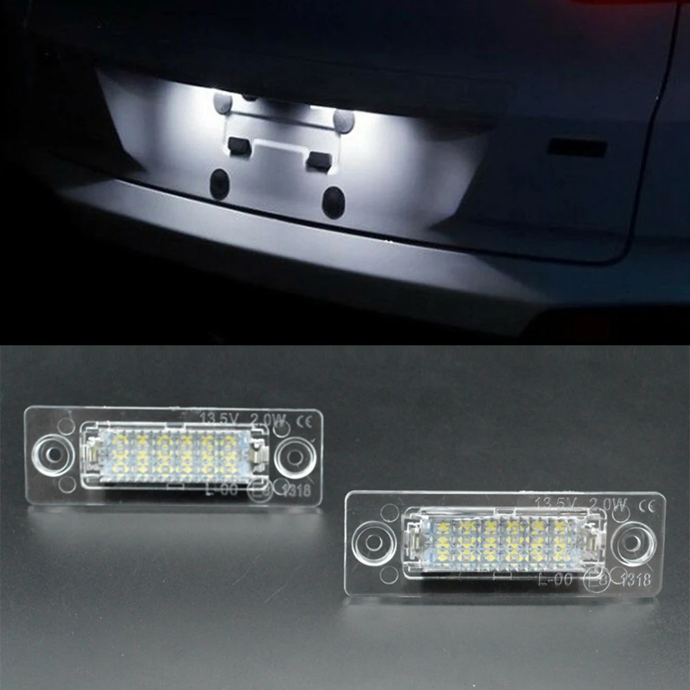 2X Светодиодный светильник номерного знака для VW GOLF MK5 Passat Sedan B5.5 3B Variant B6 3C Touran Jetta 12V