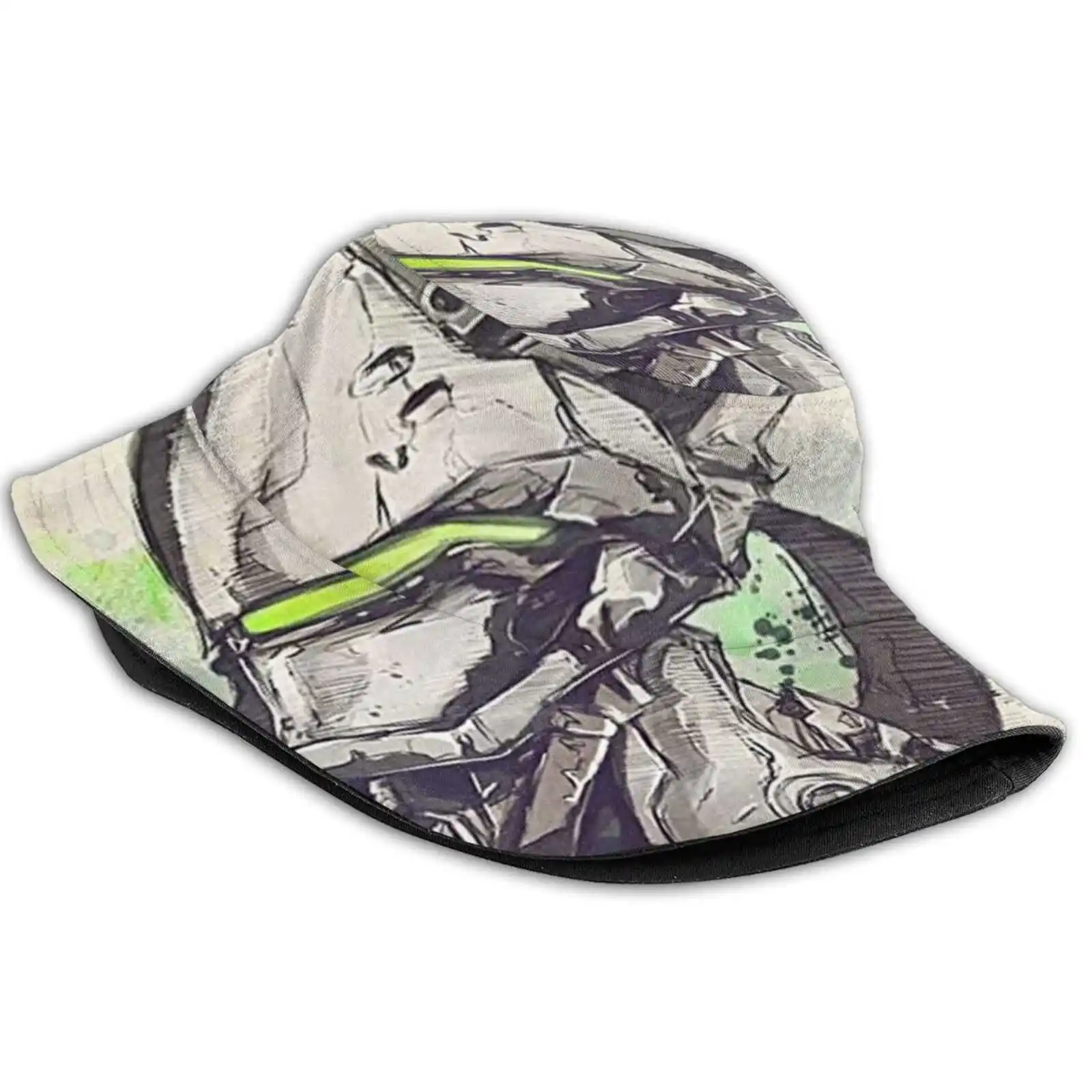 

Genji Korean Caps Funny Beach Bucket Hats Genji