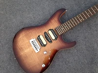 custom electric guitar tiger flame maple top gitaarhandmade 6 stings guitarrarosewood fingerboard