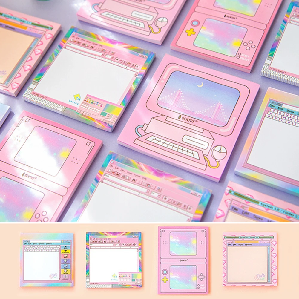50 листов блокнот для записей компьютерных игр милый кавайный самоклеящийся