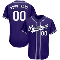 custom baseball jerseys printed with team players name number plus size shirt college league softball training uniform men women