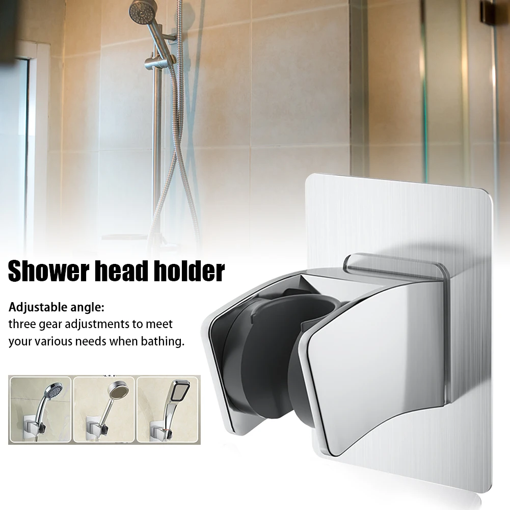 

Modern Universal Wall Mounted RV Parts ABS Punch Free Seamless Durable Adjustable Angle Shower Head Holder Moistureproof
