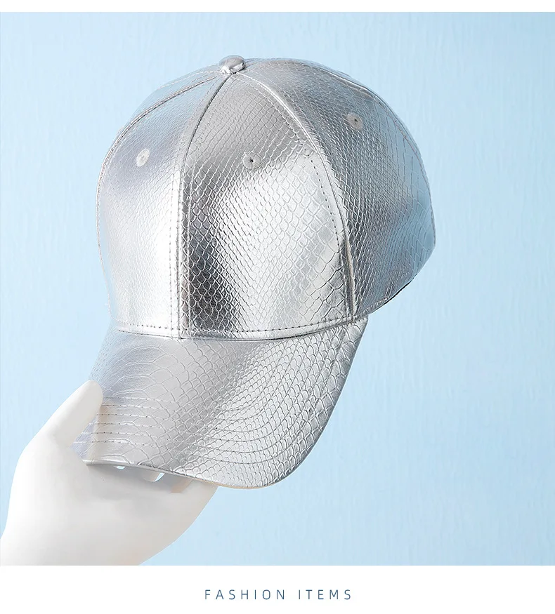 Всесезонная новая кепка со змеиным принтом Мужская Легкая Светоотражающая Кепка