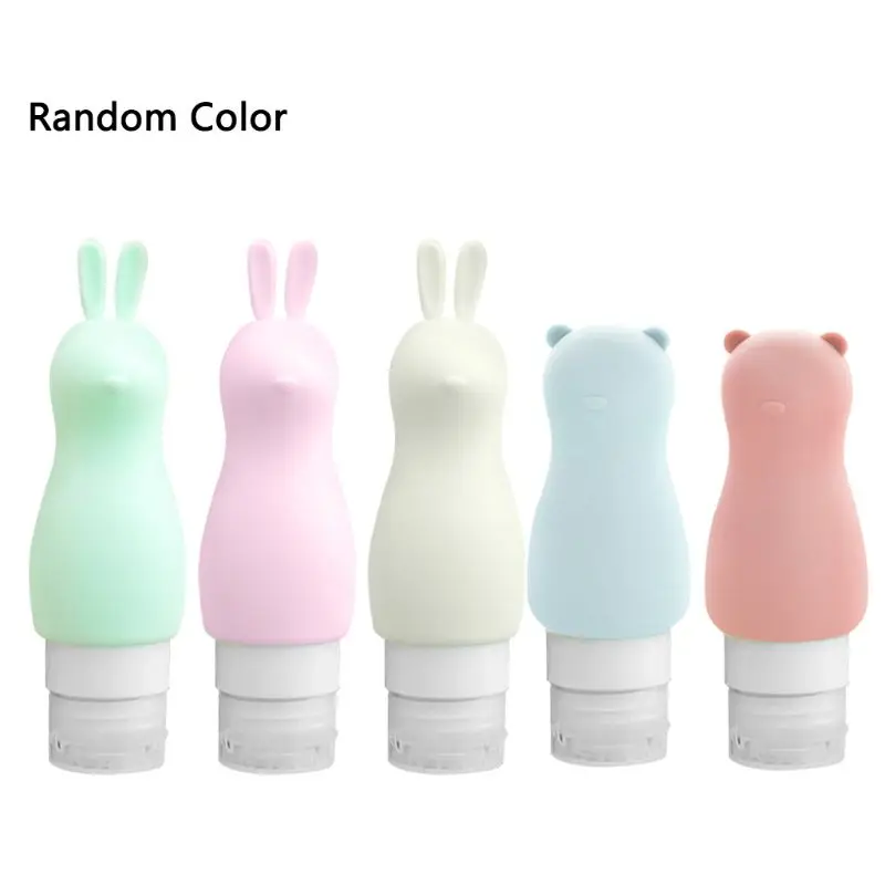 

5Pcs 90ml Empty Bottle Set Shampoo Shower Gel Squeeze Dispenser Refillable Portable Travel Lotion Cosmetic Bottles
