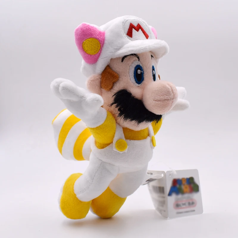 3 шт./компл. 8 &quot20 см Super Mario Bros Plushies аниме енот Tanooki Kitsune Fox Luigi White Racoon Fire Cute Kawaii