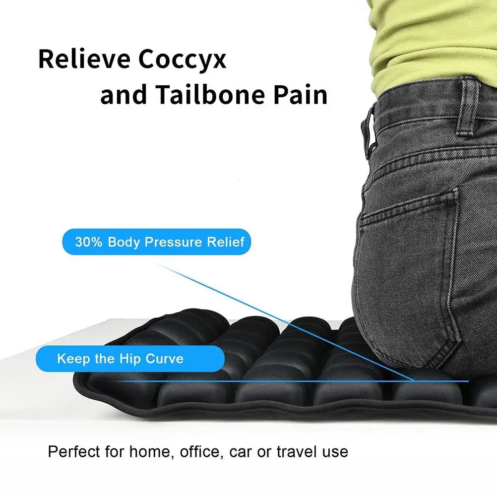 

3D Air Cushion for Office Chair Car Seat Air Seat Cushion Back Cushion for Relieving Back Sciatica Tailbone Pain Seat Pad