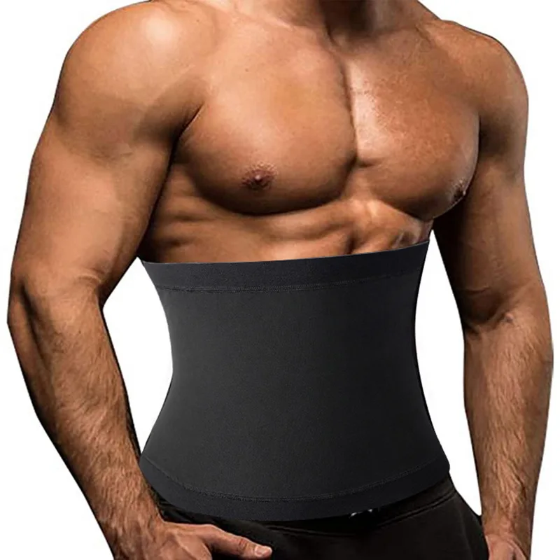 

Men Waist Trainer Sauna Sweat Band Slimming Belt Heat Trapping Workout Shapewear Toned Muscles Wraps Belly Girdles Body Shaper