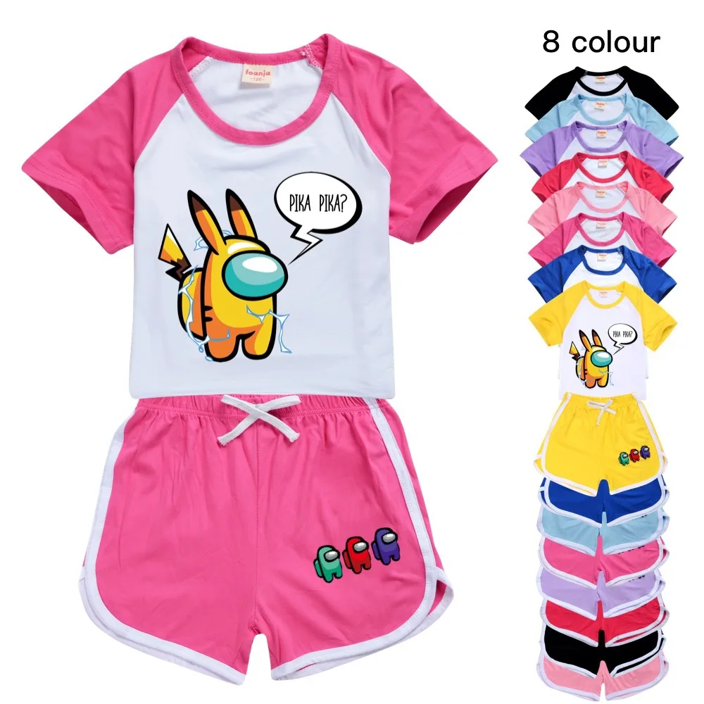 

Брендовая одежда для маленьких мальчиков летняя детская Комплекты одежды футболка + шорты, комплект одежды из 2 предметов для детей, комплек...