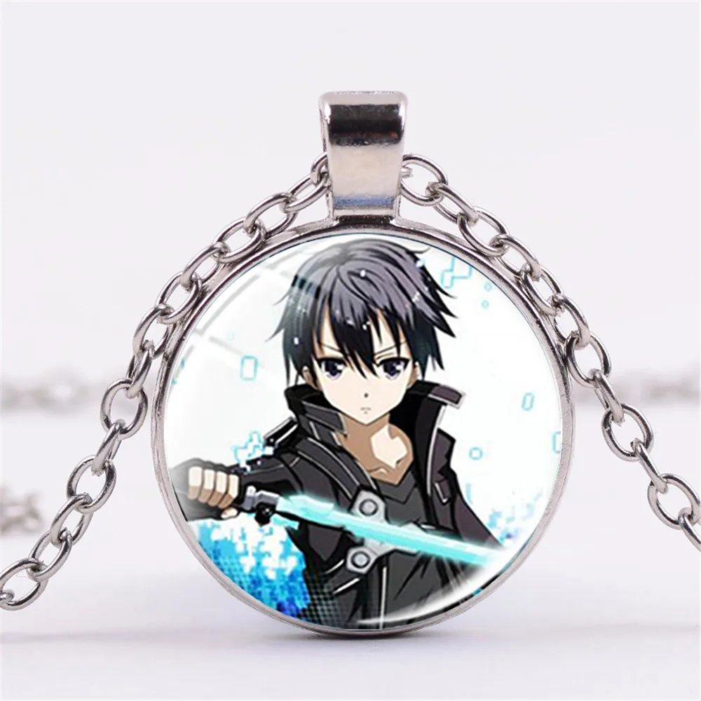 Модное ожерелье SONGDA с мечом из аниме Искусство Онлайн со стеклянным куполом