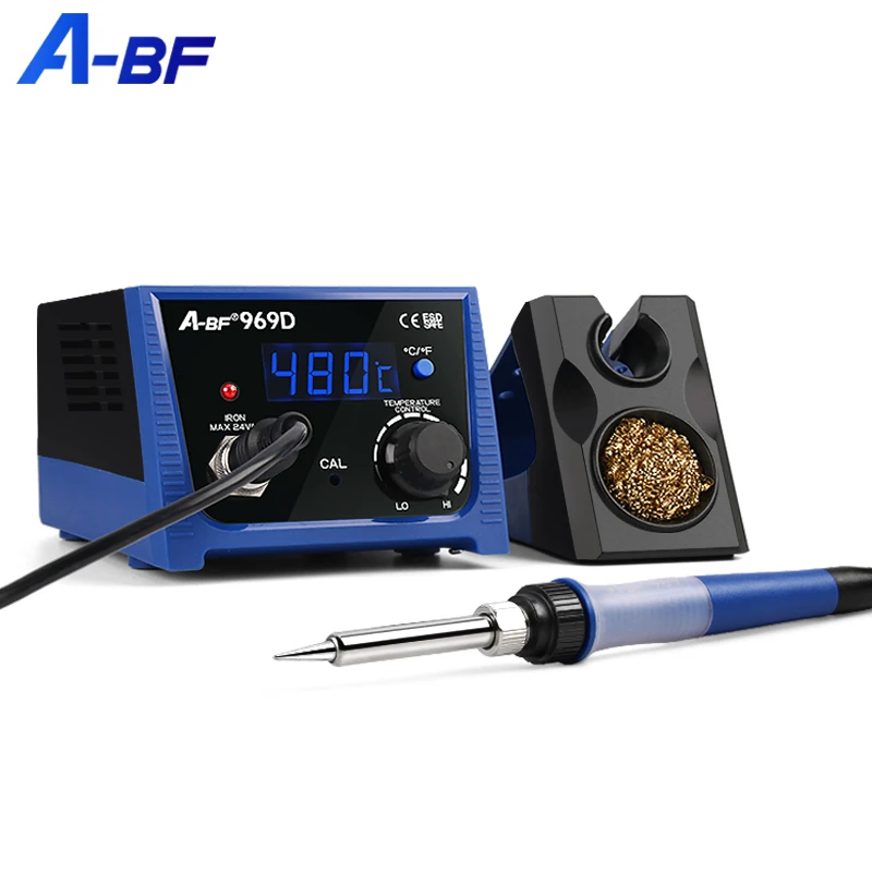 

A-BF 969 Series Soldering Station Digital Display LCD 75W Electric Welding Repair Tool Industrial Soldering Iron 180°C~480°C