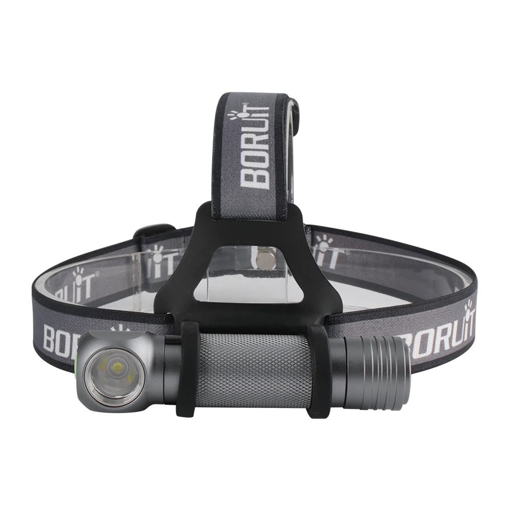 BORUiT XPL V5 LED 1000LM Headlamp 3-Mode Waterproof Flashlight Use 18650 Battery Head Torch Camping Hunting Powerful Headlight images - 2