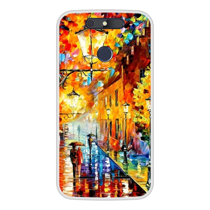 Чехол для ZTE Blade V8 мини Мягкий Силиконовый ТПУ шикарный узор живопись для ZTE Blade V8 мини-чехлы для телефонов