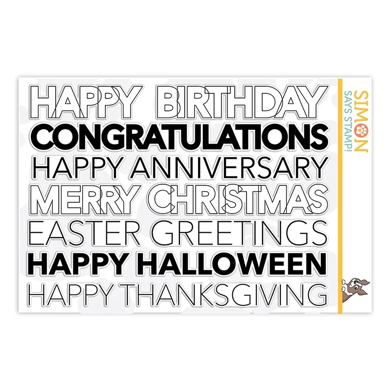 

JC HAPPY BIRTHDAY Words Clear Rubber Stamps Scrapbook DIY Silicone Seals Craft Stencil Album Card Make Decoration Sheet 2021 New