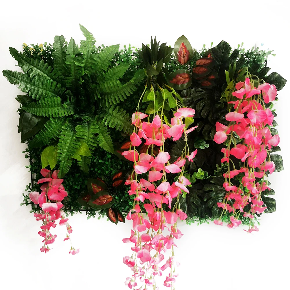 

Artificial Flower Panel Plant Wisteria Flower Hanging Cherry Blossom Decoration Shop Bedroom Background Wdding Party Stage