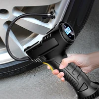 120w car air pump inflatable pump portable rechargeable air compressor digital car auto tire inflator equipment wiredwireless