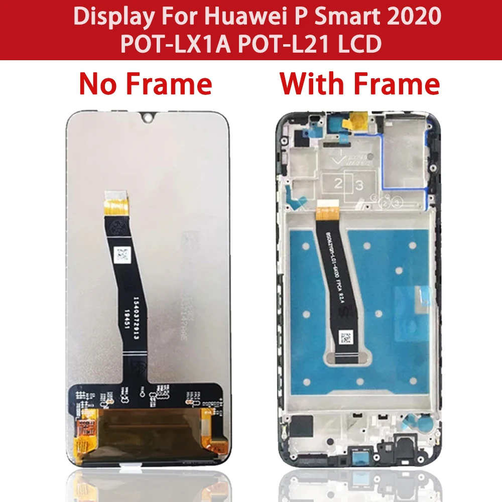 Оригинальный дисплей 6 21 дюйма для Huawei P smart 2020 ЖК-дисплей с сенсорным экраном и