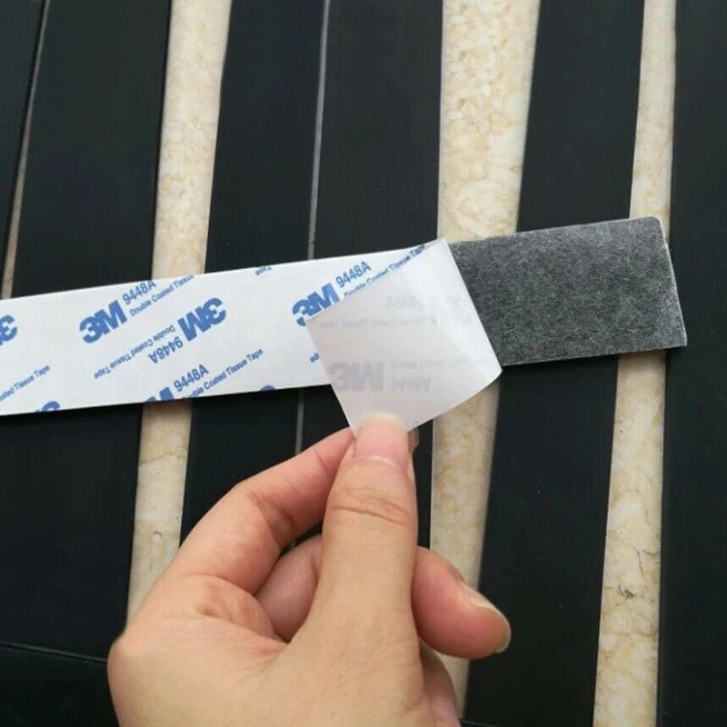 

All Size Black/White Silicone Rubber Strips Self Adhesive Seal Gasket Anti-slip Shock Pad For 3M