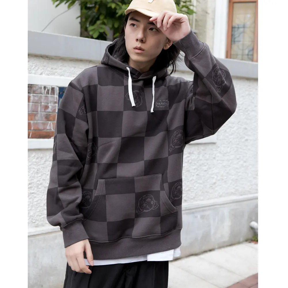 Линдси сидер шахматная доска квадратов клетчатые толстовки уличная 2020 Мужская в