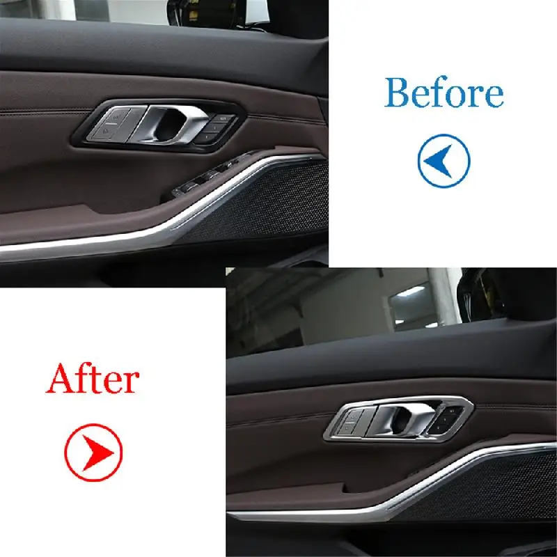 Накладки на внутреннюю дверную ручку автомобиля для BMW 3 серии G20 G28 325 2020