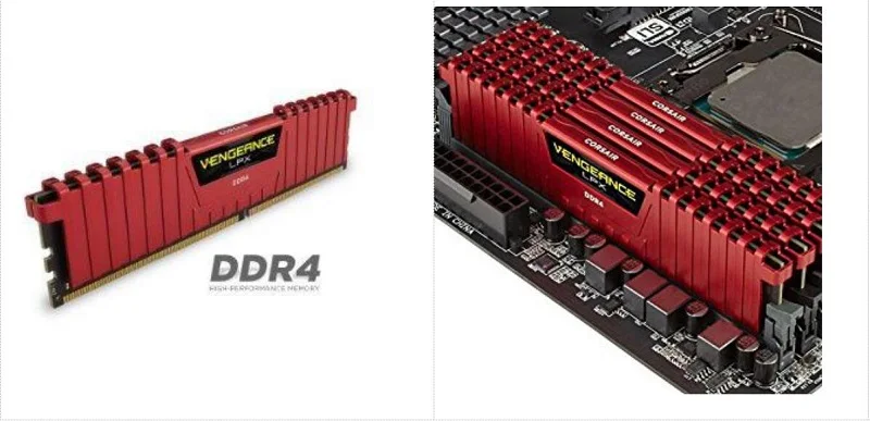 Модуль CORSAIR Vengeance LPX 8 Гб DDR4 PC4 3000 МГц Настольный ПК ram память 8 ГБ DIMM Одиночная ram s-RED