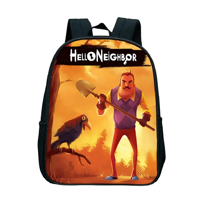 

Cute Hello Neighbor Kindergarten Backpack Kawaii Print Kids School Backpacks For Children Bookbag Boys Girls Mini Book Rucksack