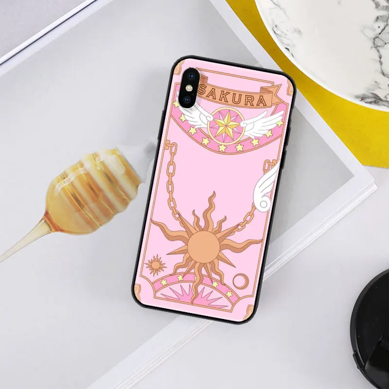 

Cardcaptor Sakura Sailor Moon Case For Apple iPhone 12 11 Pro XS Max XR X 7 8 6 6S Plus 5 SE Soft Phone Tampa 12mini Coque 11Pro