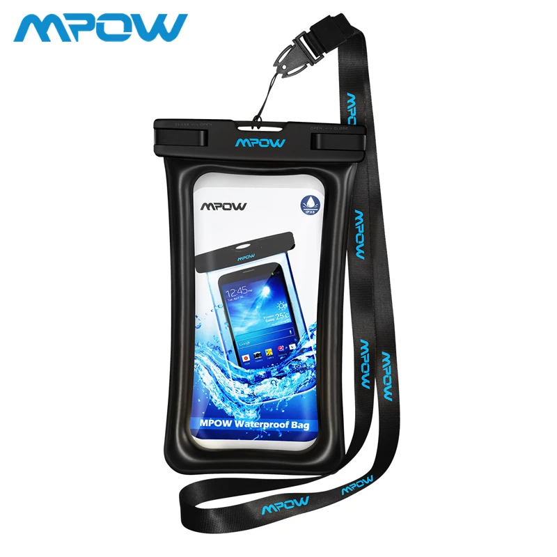 Mpow PA077 плавающий IPX8 водонепроницаемый чехол-сумка Универсальный 6,5 ''чехол для телефона для плавания и фотосъемки под водой для iPhone samsung huawei - Цвет: 1pcs float