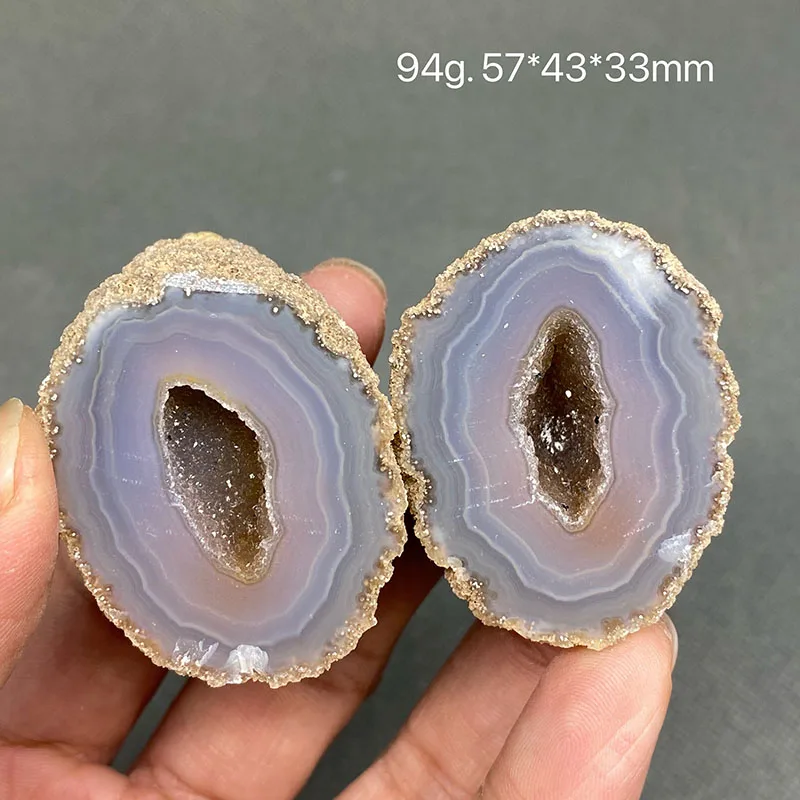 

100% natural Brazilian agate cave cornucopia crystal gem ore specimen A#