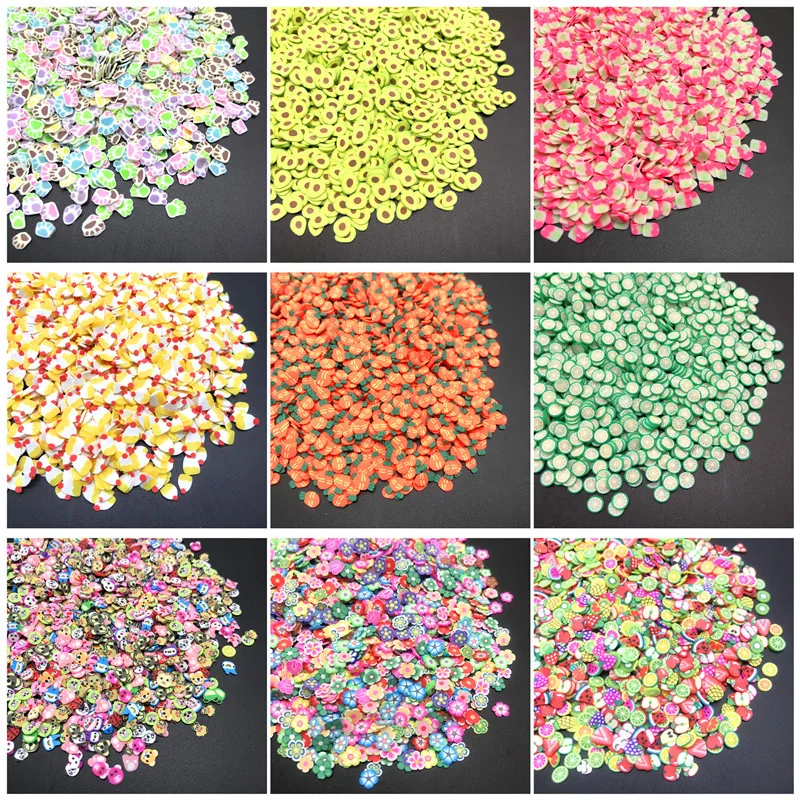 1000 шт. 3 6 мм Смешанные Цветочные глиняные бусины украшения поделки с плоской