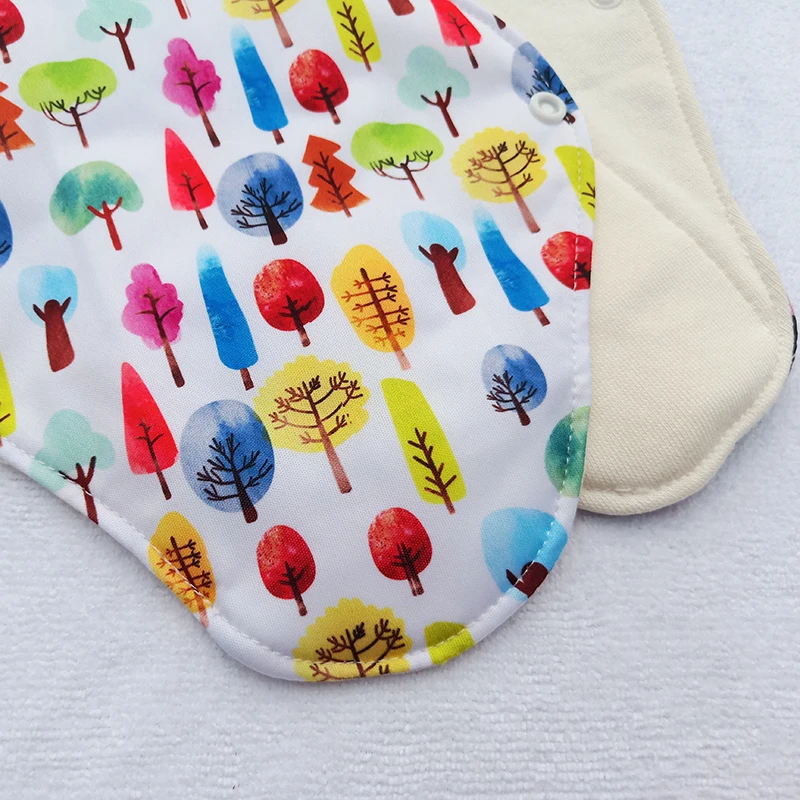 Женские многоразовые тканевые прокладки с бамбуковой хлопковой подкладкой для