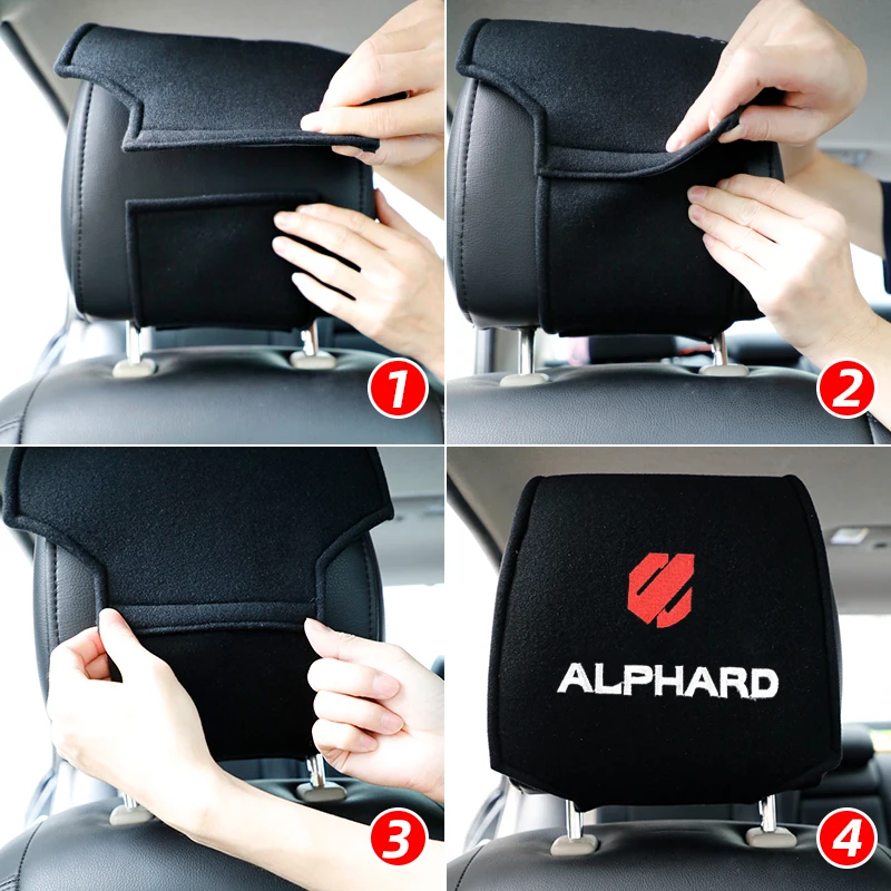 1 шт. чехол на подголовник автомобильного сиденья для Toyota Alphard аксессуары