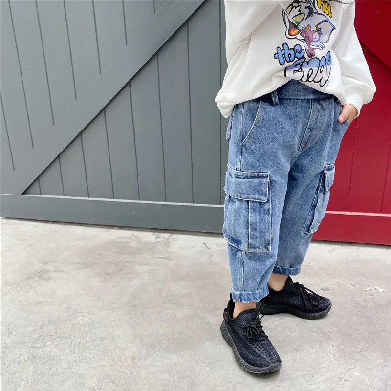 Новое поступление весенних повседневных модных джинсов в Корейском стиле из