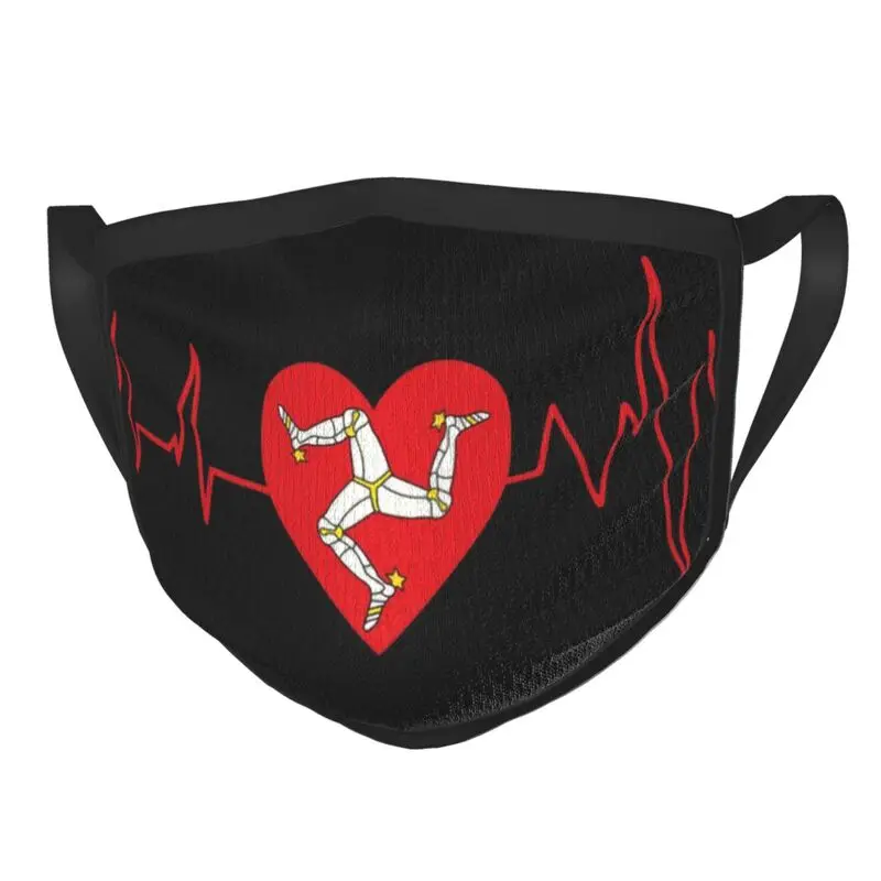 

Isle Of Man Heartbeat Breathable Mouth Face Mask Adult Mask Dustproof Protection Cover Respirator Muffle