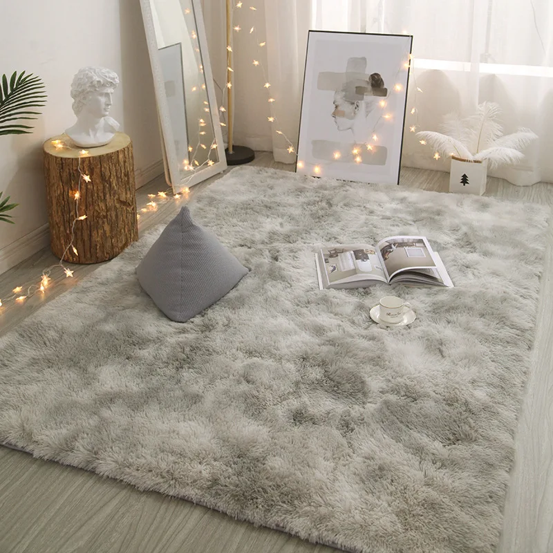

Tie-dyed carpet plush living room coffee table bedroom web celebrity bed blanket floor mat home use