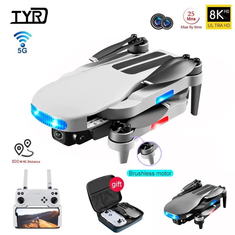 Складной Квадрокоптер LU3 MAX складной Дрон с Wi-Fi GPS двойной камерой 8K HD |