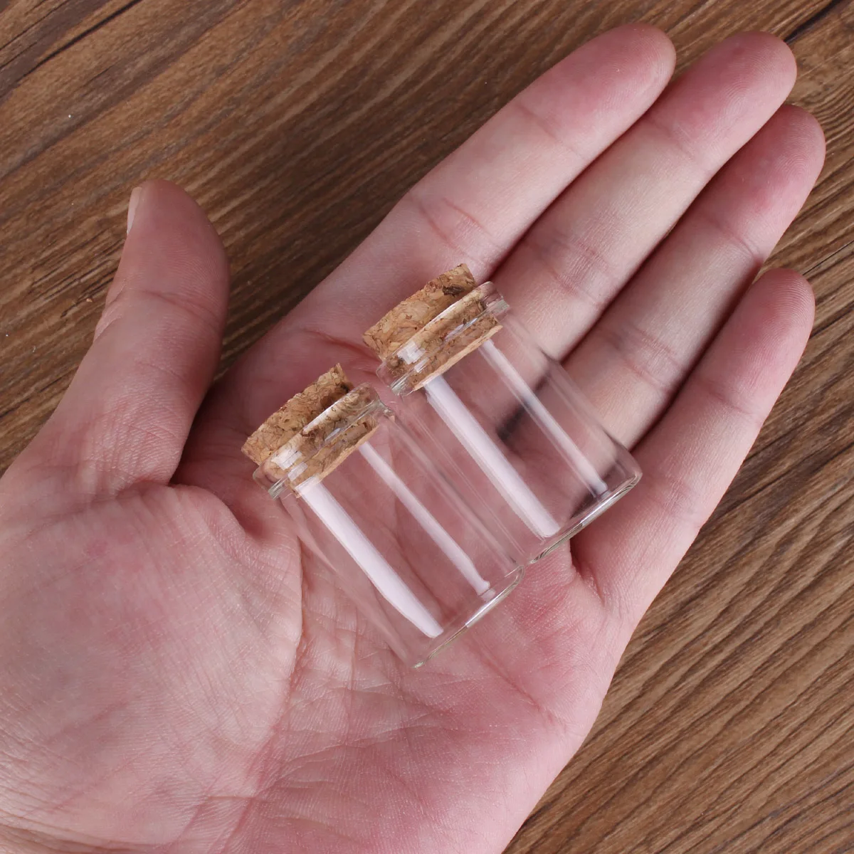 

48 pieces 10ml Test Tubes with Cork Stopper 24*40mm Glass Jars 10ml Glass Vials 10ml Tubes