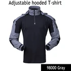 Мужская камуфляжная толстовка с капюшоном, военная камуфляжная армейская охотничья рубашка с длинным рукавом