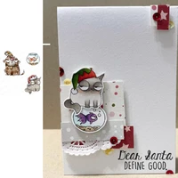 new arrival 2021 christmas pets dies and stamps scrapbook diary decoration embossing template diy greeting card handmade