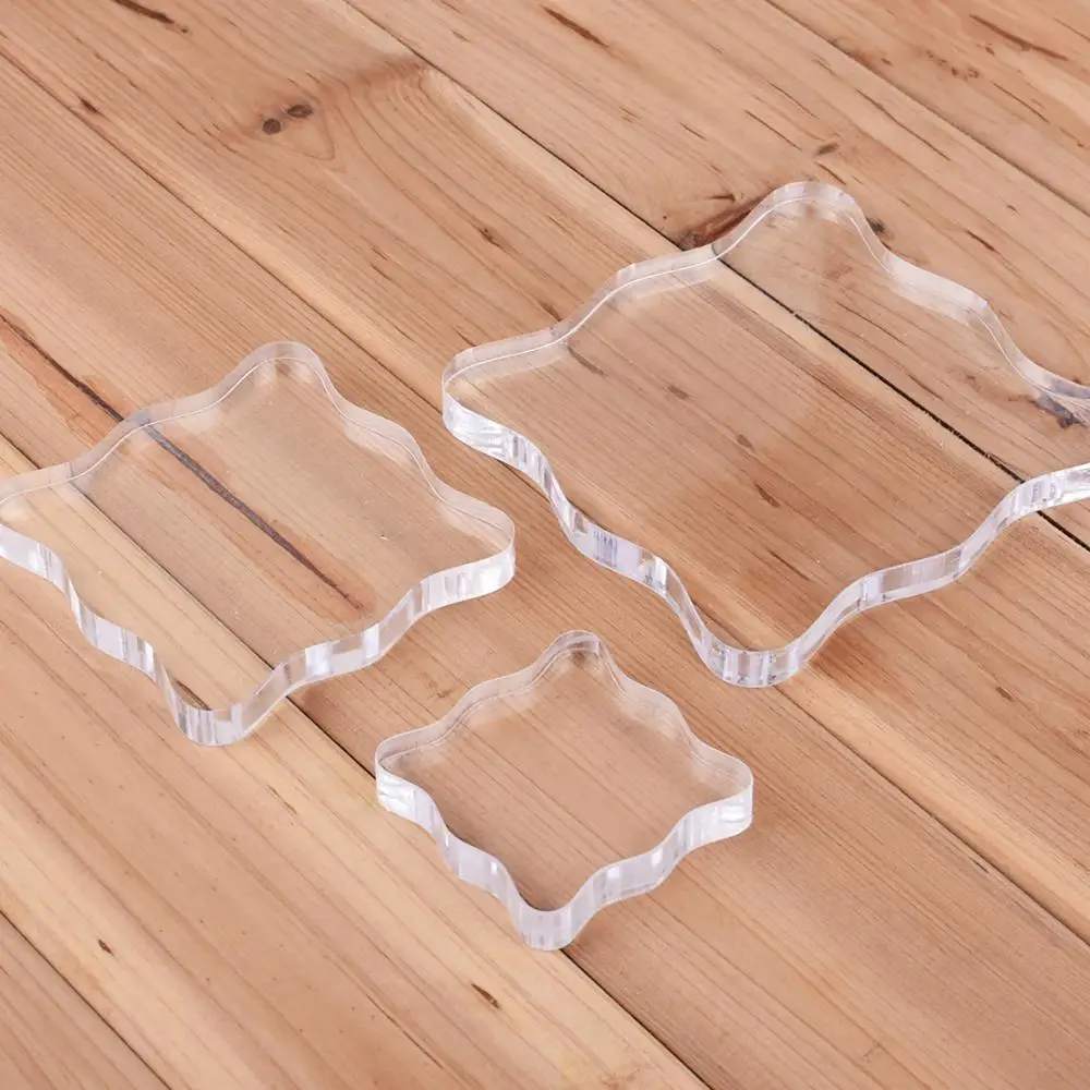 Прозрачный акриловый блок для прозрачного штампа сделай сам