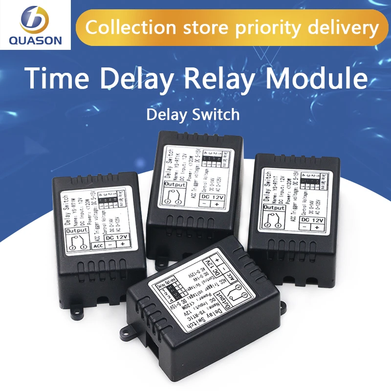 Мощность Задержка включения релейный коммутационный модуль триггер задержка DC