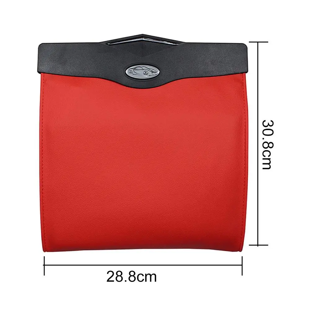 

50% HOT SALESAuto Car Seat Back Hanging LED Trash Can Organizer Garbage Holder Storage Bag