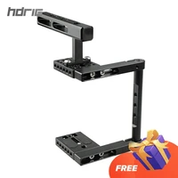 hdrig universal basic camera cage rig with top handle grip for canon cameras camcorders camera photography accessories rig