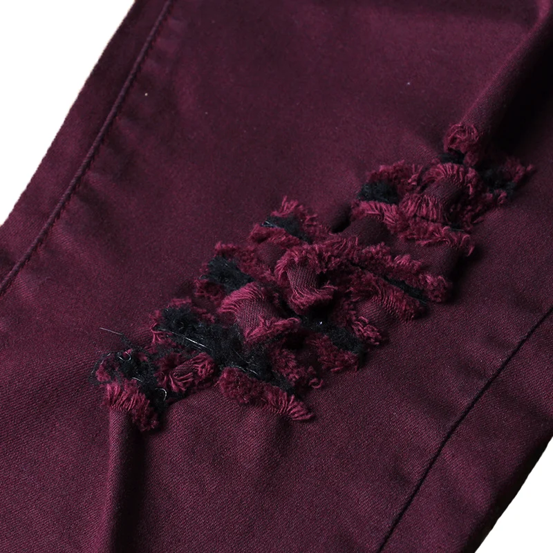 2019 Для женщин размера плюс темно красные сапоги до середины с высокой талией