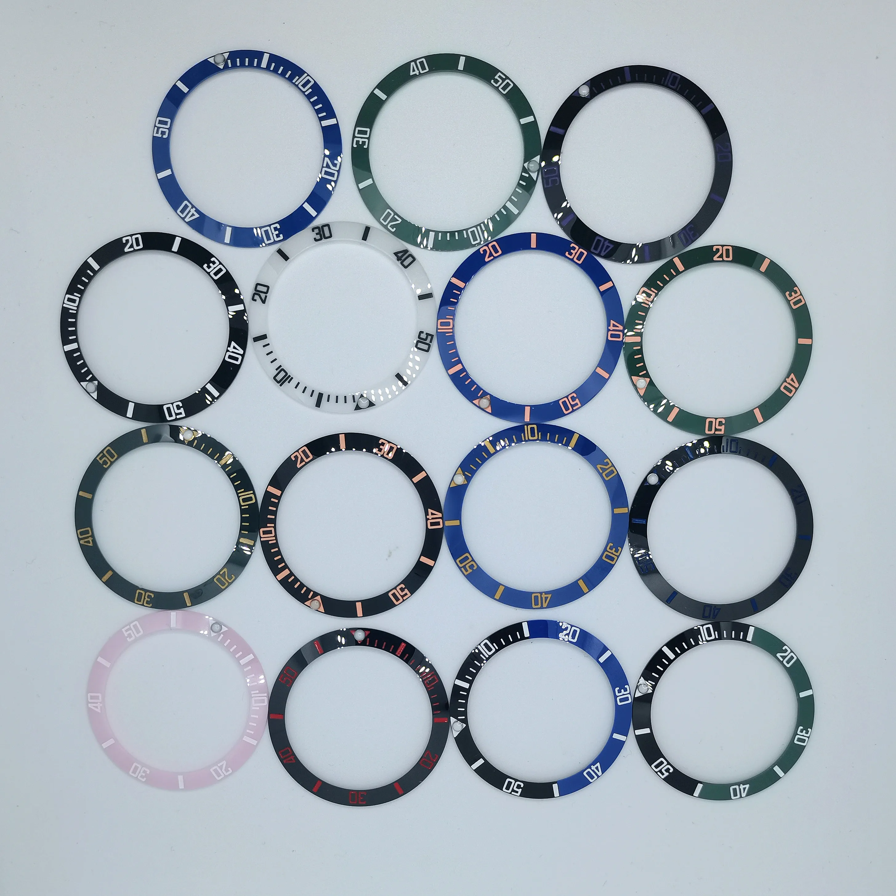 

Free Shipping New Watch parts Ceramic Bezel Outer Diameter 38 mm inner 30.5 mm