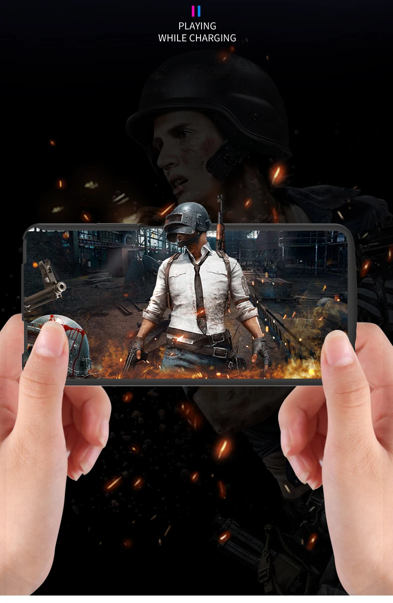 6500 мАч Внешний аккумулятор чехол для huawei Honor V30 Pro V30 ударопрочный аккумулятор зарядное устройство для Honor 9X Pro 9X зарядка Мягкий край