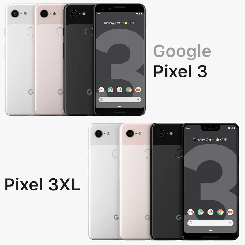 google pixel 3 xl usa version xl3 unlocked mobile phone 6 3 4gb ram 64128gb rom 12mp octa core 4g lte android smartphone free global shipping
