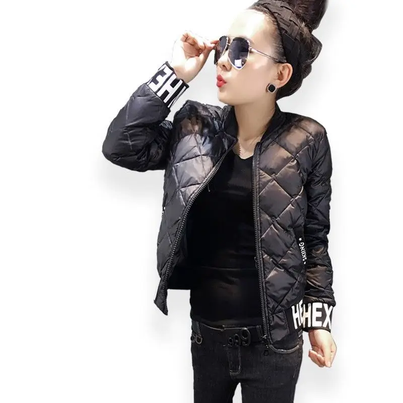 

Autumn and winter coat new cotton padded jacket women's Korean slim short cotton padded jacket large size lightweight fashion
