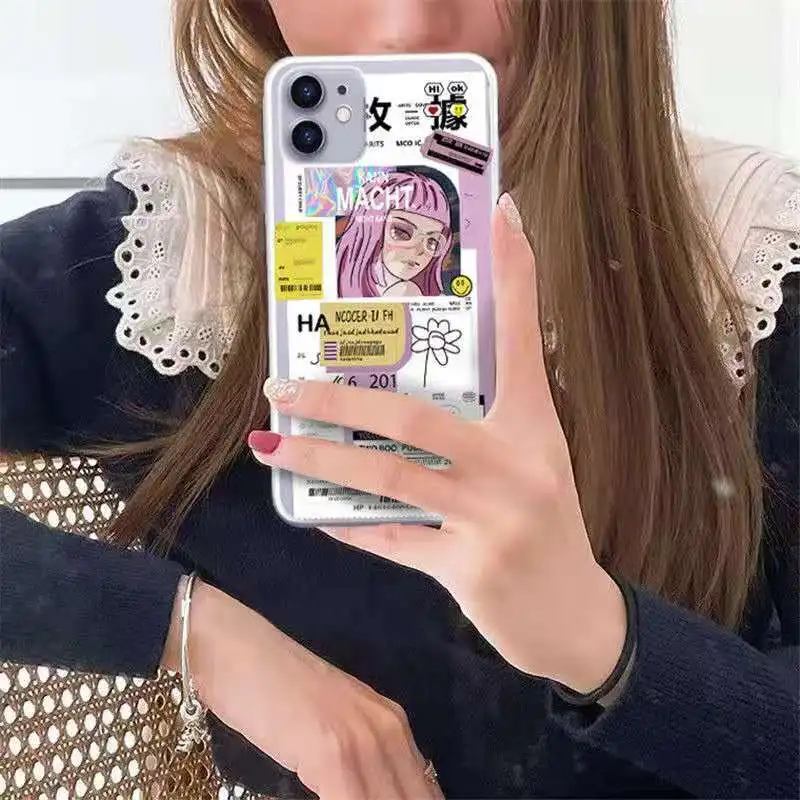 

Suitable for iphone 11 shell fun spoof Apple x xs mobile phone case iPhone 6 6s 7 8plus transparent mobile phone case