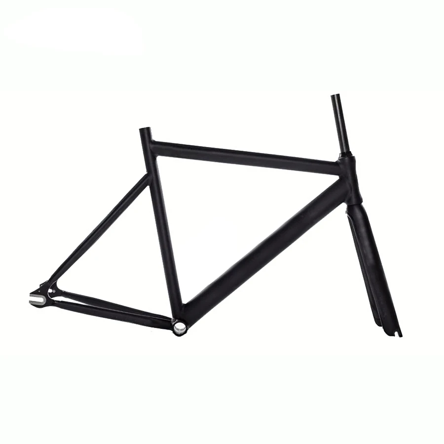 matte black 53 см 55 58 см колесо для велосипеда с фиксированной передачей рамка с одной передачей велосипедная Рама в комплекте штырь велосипедная Рама - Цвет: matte black