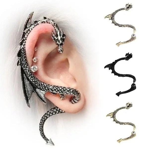 

Fashion European Punk Style Dragon Earrings Female and Male Punk Earrings Dragon Earrings Jewelry for Women